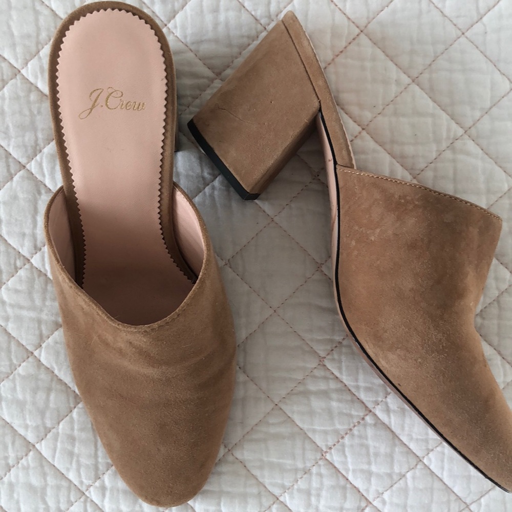 JCrew Suede Mules